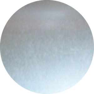 Plain hot dip galvanised steel sheet finish with subtle zinc spangle texture and silver-grey surface