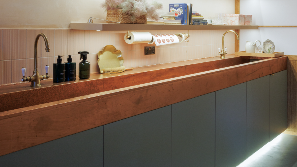 Moss & Landish – Bespoke Copper Trough Sink